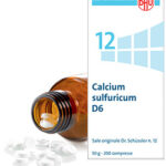 CALCIUM SULFURICUM D6 -Sale Di Schussler n°12- 200 COMPRESSE - SCHWABE PHARMA ITALIA